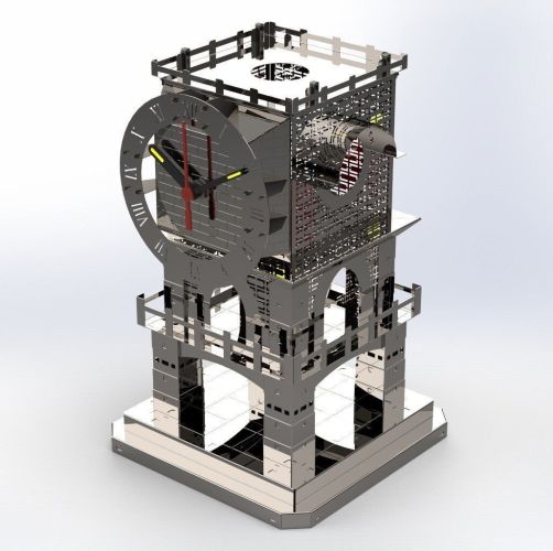 Master of Time desktop working clock tower DIY model kit Master of Time desktop working clock tower DIY model kit